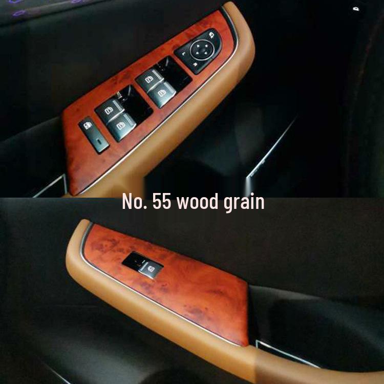 Beijing X7 Interior Carbon Fiber Stickers for AC, Shift, Door, and Window Switch Modification