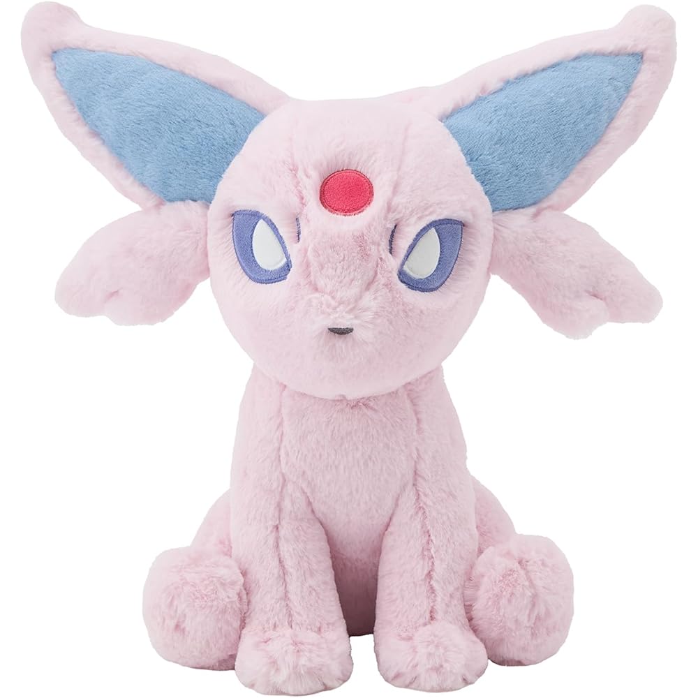 Оригинальная пушистая плюшевая игрушка из Pokemon Center Эспеон 30 см Мягкая набивная игрушка