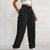 Women Sweatpants High Waisted Loose Fit Sport Pants with Pockets Crossover Joggers Athletic Pants Comfy