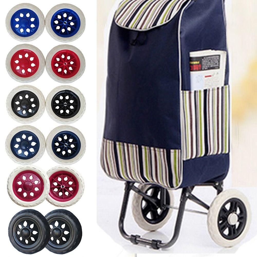 2Pcs 6.3Inch Shoppin Cart Wheels Flexible Wheelchair Caster  Luggage Accessories