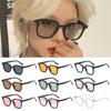 No Makeup Anti-Glare Shades Square Decorative Eyewear Gradient Blush Sunglasses  for Women & Men