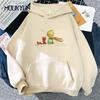 Kawaii Hoodie Cartoon Girls Oversized Sweatshirt Spring/Autumn Light Blue Tops Long Sleeve Pocket