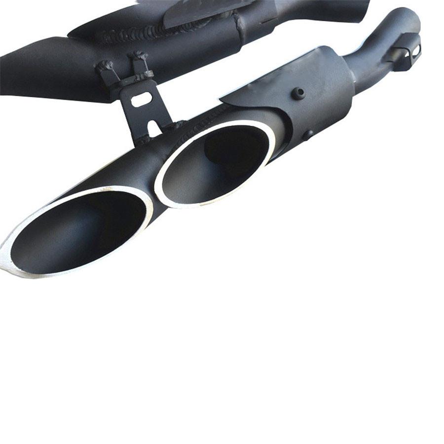 Мотоциклетная выхлопная система Двойная труба Слипон Средняя труба Для Kawasaki Z1000 10-17