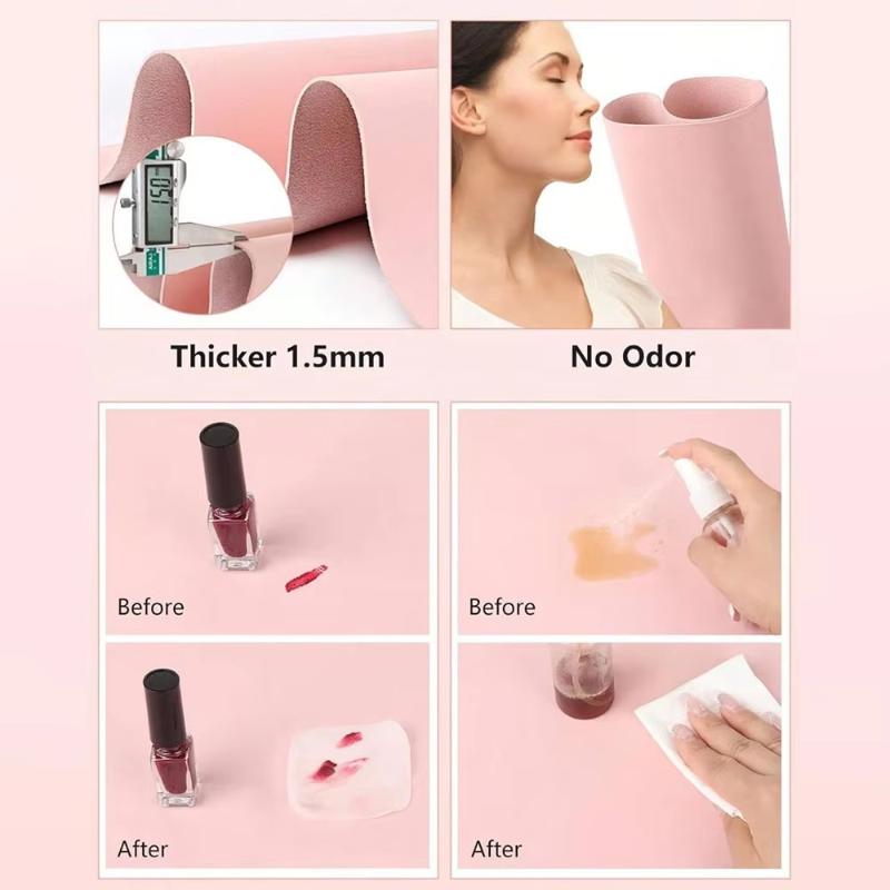 Складной коврик для нейл-арта из ПУ кожи, коврик для студийного стола, подушка-подлокотник для маникюра, водонепроницаемая подушка для рук, легко чистящийся коврик для маникюра