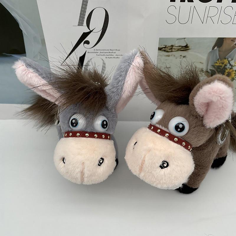 12 см милый маленький ослик кулон брелок плюшевая игрушка кукла кулон сумка украшение игрушка подвеска украшение подарок для детей