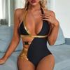 Women Sexy One Piece Swimsuit Padded Backless Bikini Swimwear Belt Monokini Bathing Suit