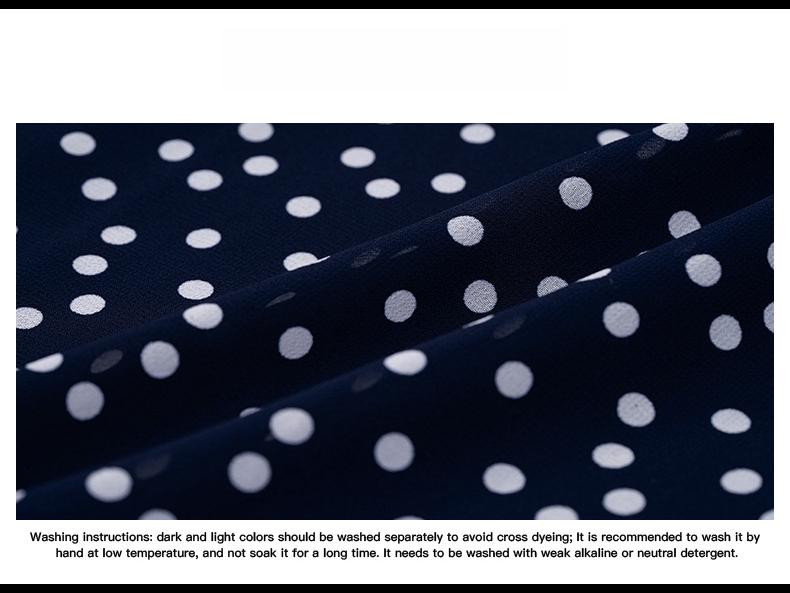 Women's Polka Dot Lace-Up Dress - European & American Spring/Summer  Collection EMA