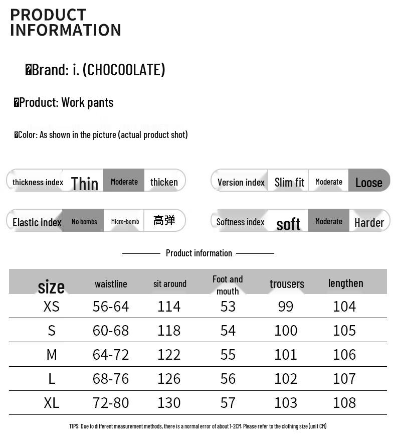 CHOCOOLATEit Women's Wide-Leg Drawstring Cotton Casual Pants