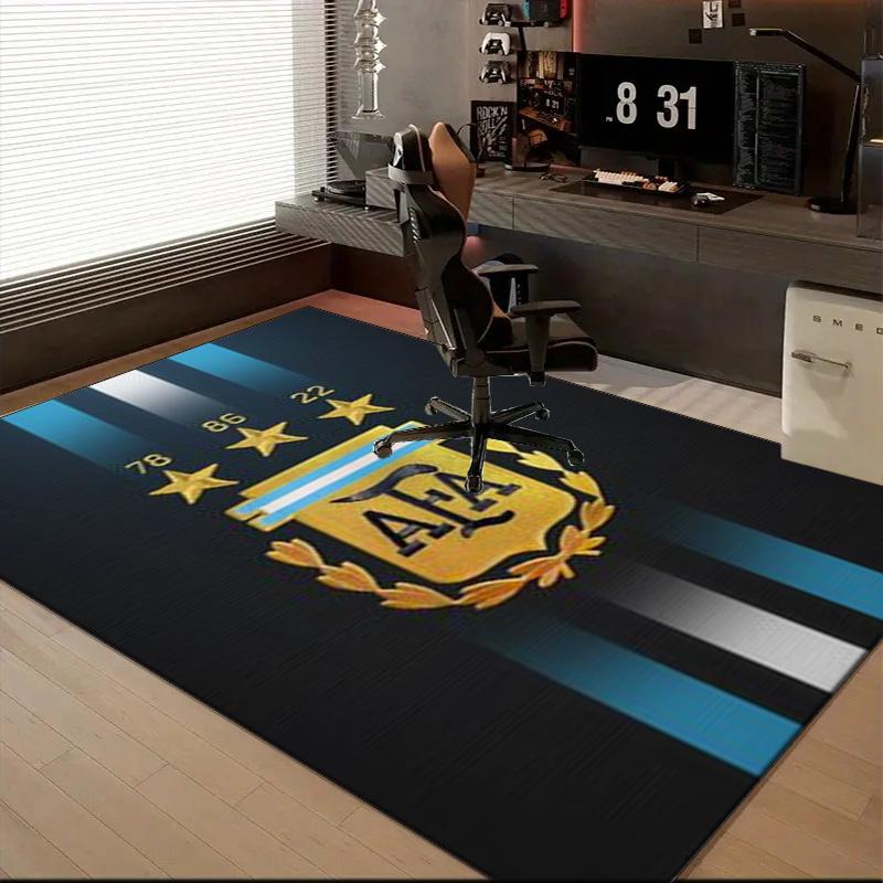 Argentina Football club Printed Office Carpet Chair Cushion  Entryway Rug, Rugs for Living Room, Bedroom Christmas gifts