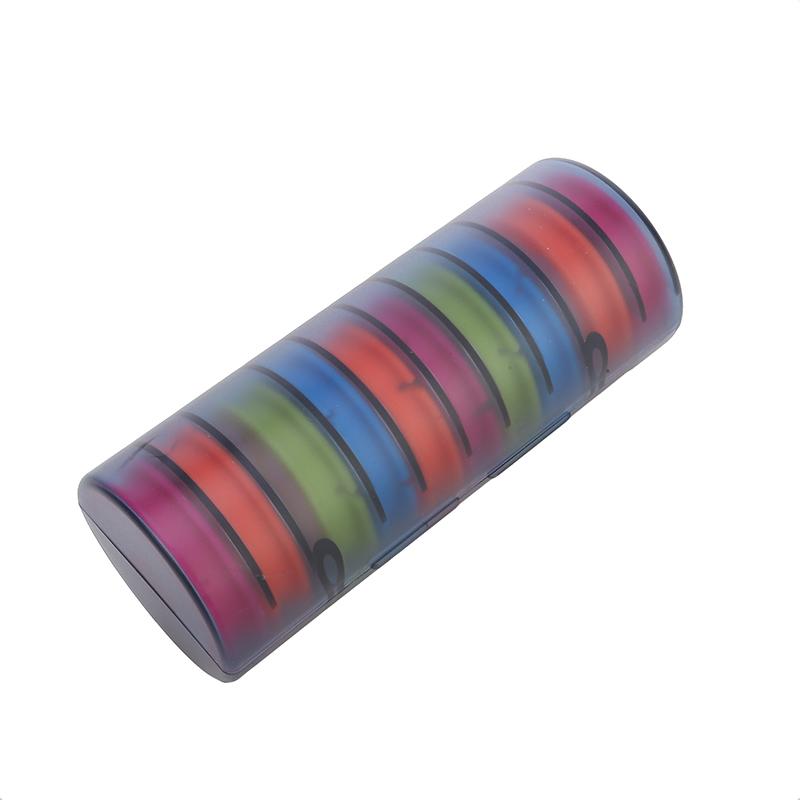Creative Colorful Mainline Box Silicone Fishing Line Spools Mainline Box Double Rainbow Large Spools Box