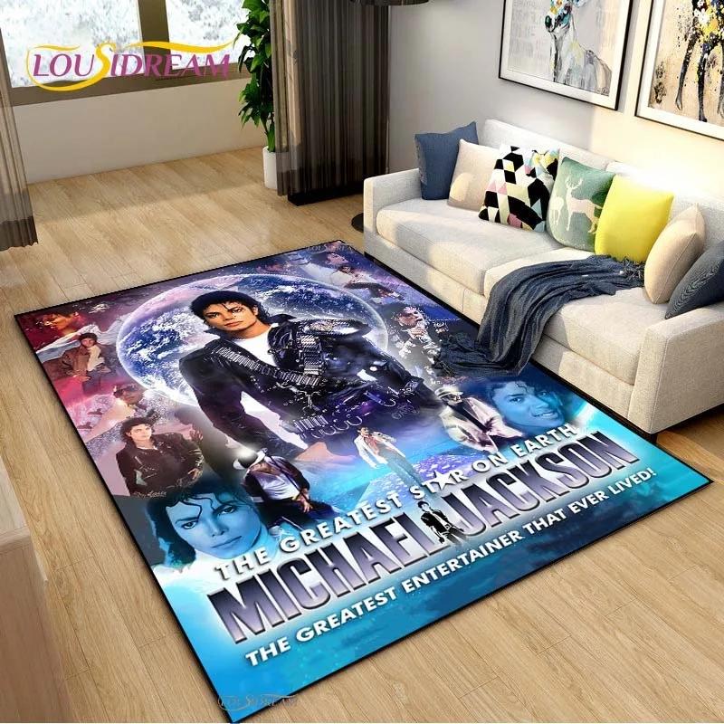 Michael J-Jackson Carpet for Living Room Sofa Table Bedroom Rugs Home Kitchen Indoor Outdoor Non-slip Floor Mats Decor