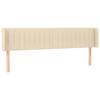 VidaXL LED Headboard Bedroom Furniture Double Bed Accessory Head of Bed Frame Interior Cream 3123501