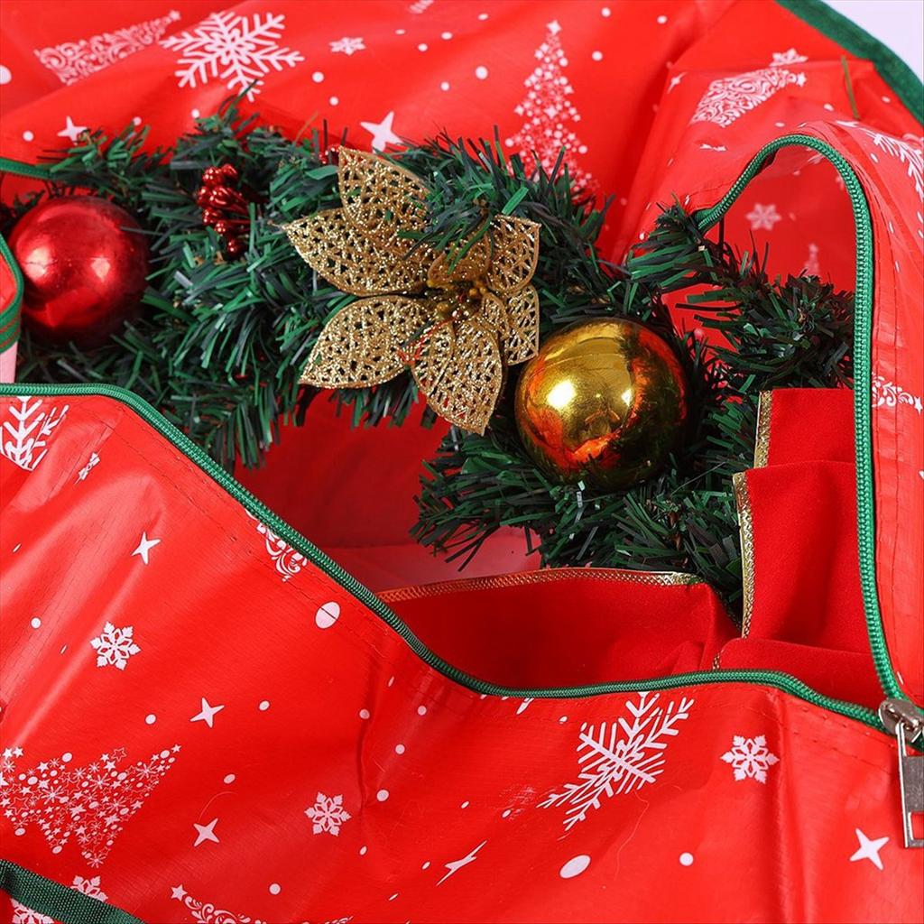 BHBL Waterproof Christmas Tree Storage Bag Fits Artificial Trees with Labeling Card Slot for Storing Christmas Utensils
