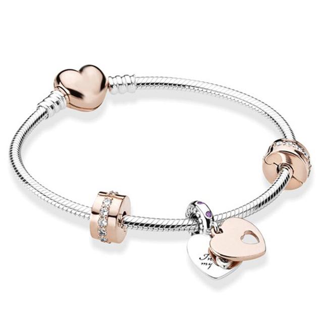 Love You Forever бусы браслеты-подвески элегантный серебряный цвет браслеты-цепочки в виде змеи для женщин любовник ювелирные изделия подарок специальное предложение