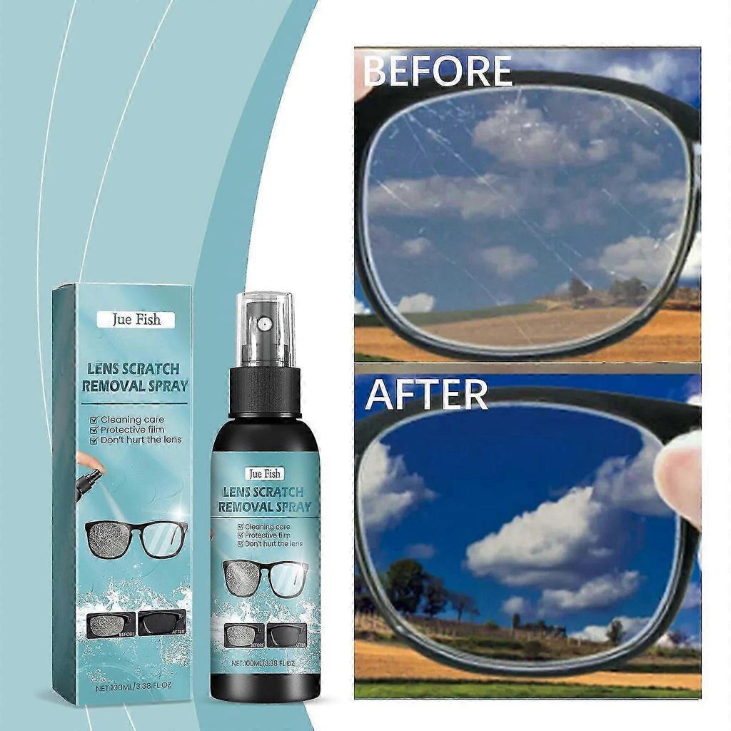 Jue-Fish Lens Scratch Remover Repair Polish for Eyeglass Glass Lens Scratches Restoration