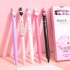 5pcs Black Pink Gel Pens Sweet Love Button 0.5mm Ballpoint Black Color Ink for Writing Office School