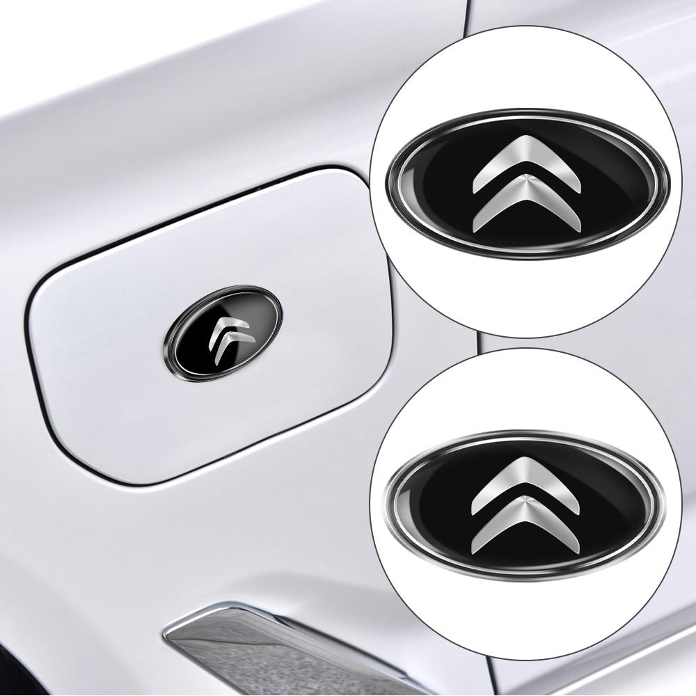 LGYM1 Car Styling 3D Aluminum Emblem Car Decoration Body Stickers Decals for Citroen C1 C2 C3 C4 C4L C5 C6 C7 C8 VTS C-ELYSEE Berlingo