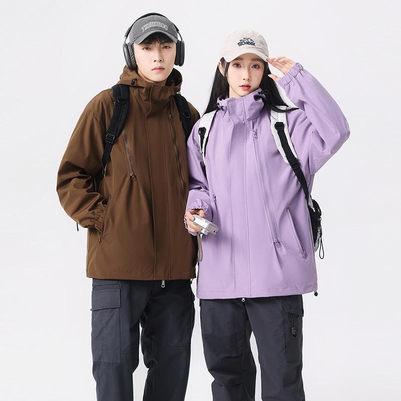 Весенняя Новая Мужская и Женская Куртка для Активного Отдыха и Досуга Взрывная Ветрозащитная и Водонепроницаемая Куртка Большого Размера