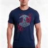 Ravens Mjolnir Tshirt Summer Casual Cotton Tee Oversized Streetwear Tops Vintage Graphic Print Loose Fit Short Sleeve