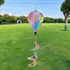 Rainbow Colors Color-changing Film Wind Spinners Plastic Wind Spinner New Hot Air Balloon Spinner