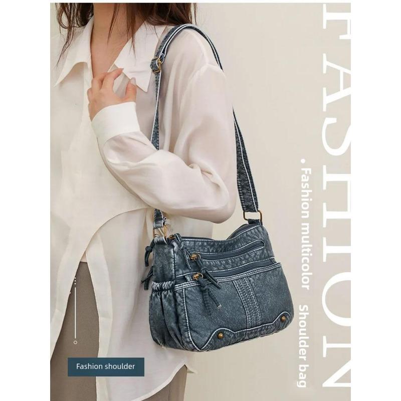 Высококачественная женская сумка-тоут, женская сумка через плечо, новинка 2023, простая женская сумка с несколькими отделениями, сумки