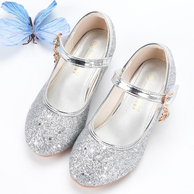 Girls Princess Dress Shoes Low Heel Performance Kids Party Wedding
