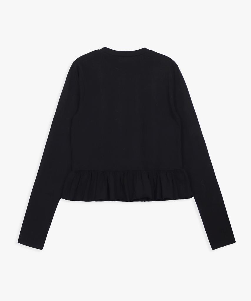 PINK PINEAPPLE Frill Layered Top_Black