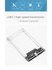 Прозрачный внешний корпус для SATA SSD USB 3.1 Type-C