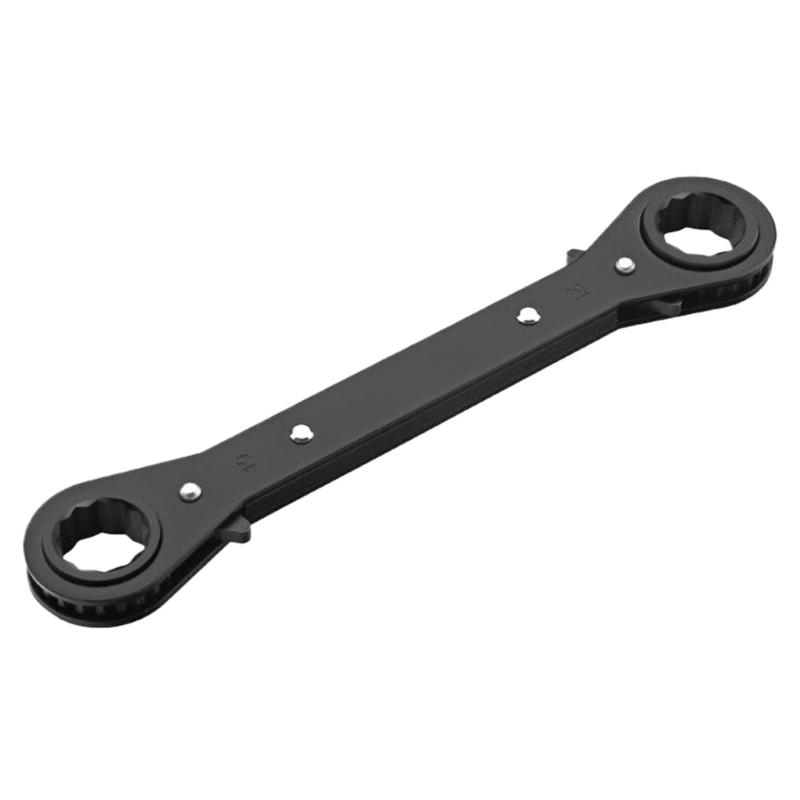 Набор трещоточных ключей Двусторонняя головка Двунаправленный 6-21 мм Устойчивый к ржавчине Инструмент с электролитическим покрытием Подходит для ремонта автомобилей