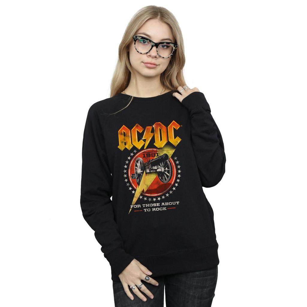 AC/DC Womens/Ladies For Those About To Rock 1981 Sweatshirt