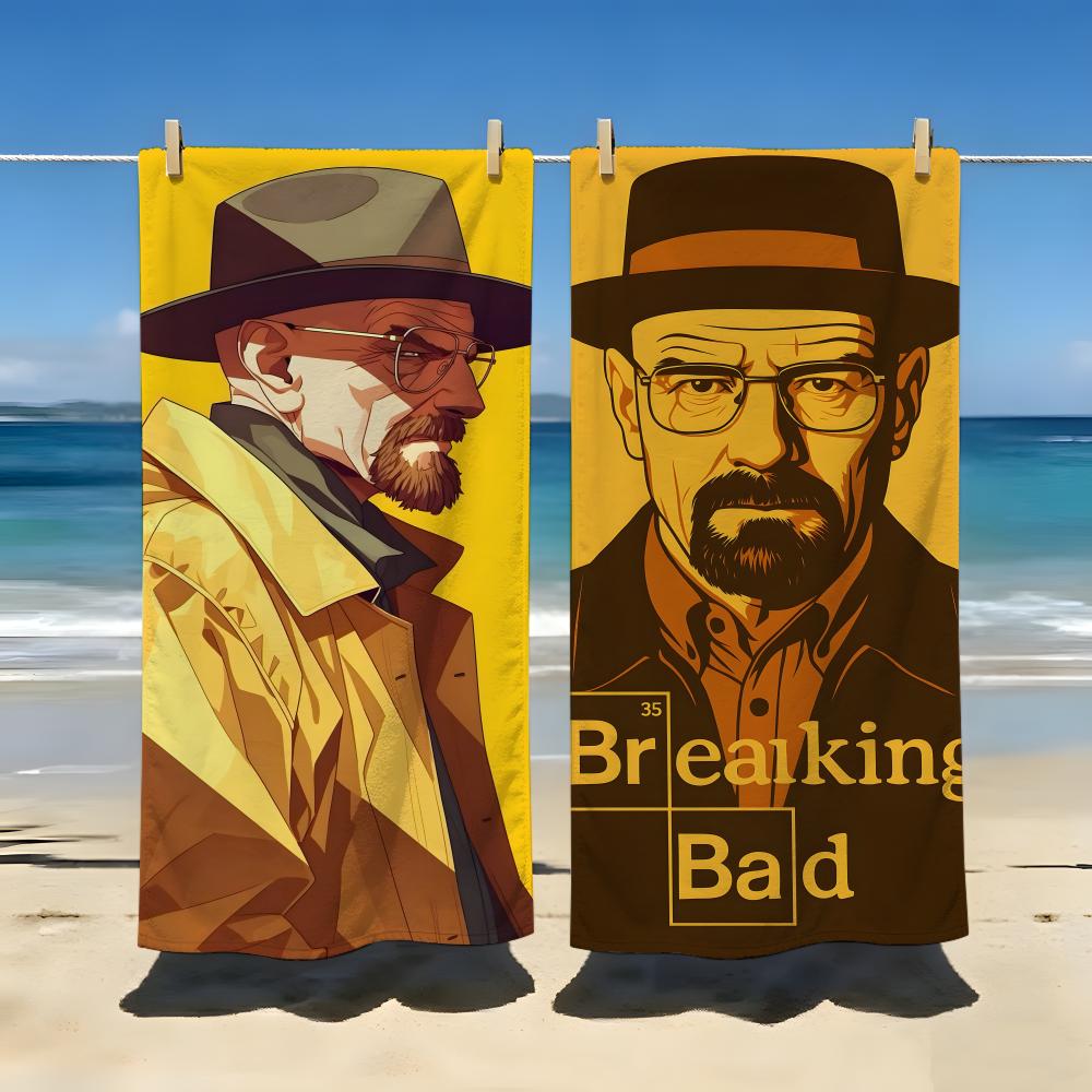 Драма B-Breaking B-Bad Полотенце Пляжное одеяло Полотенце Для путешествий Тренажерного зала Душа Роскошное Легкое Кемпинга Бассейна горячий