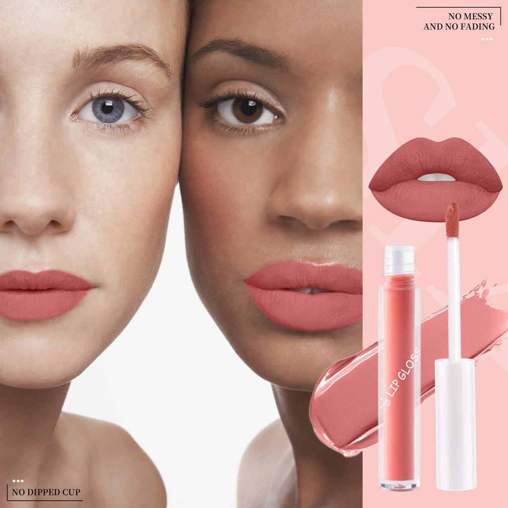 LAMUSELAND Keep Smile Водостойкая матовая жидкая помада, долговечная антипригарная чашка, блеск для губ, пухлое масло для макияжа губ, 1,5 г