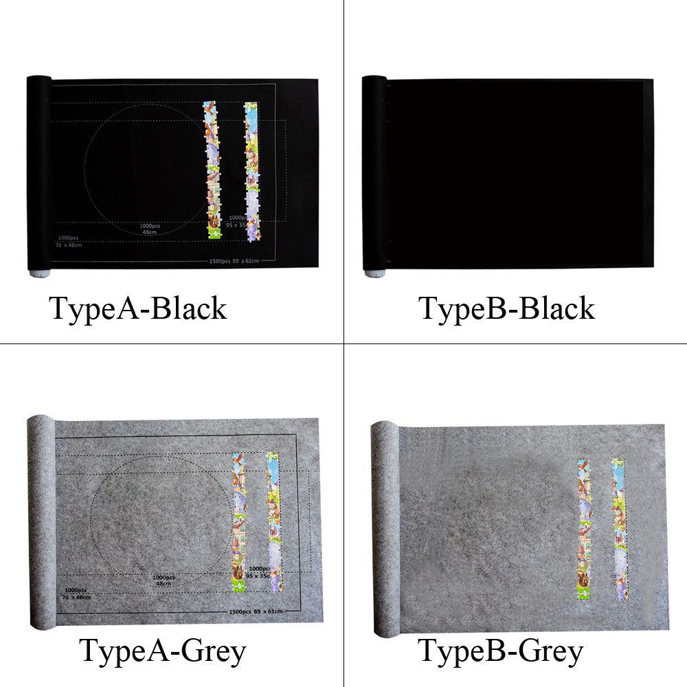 Household Game For kids Roll Up Puzzle Mat Jigsaw Storage Mat Puzzle Blanket Felt Storage Pad