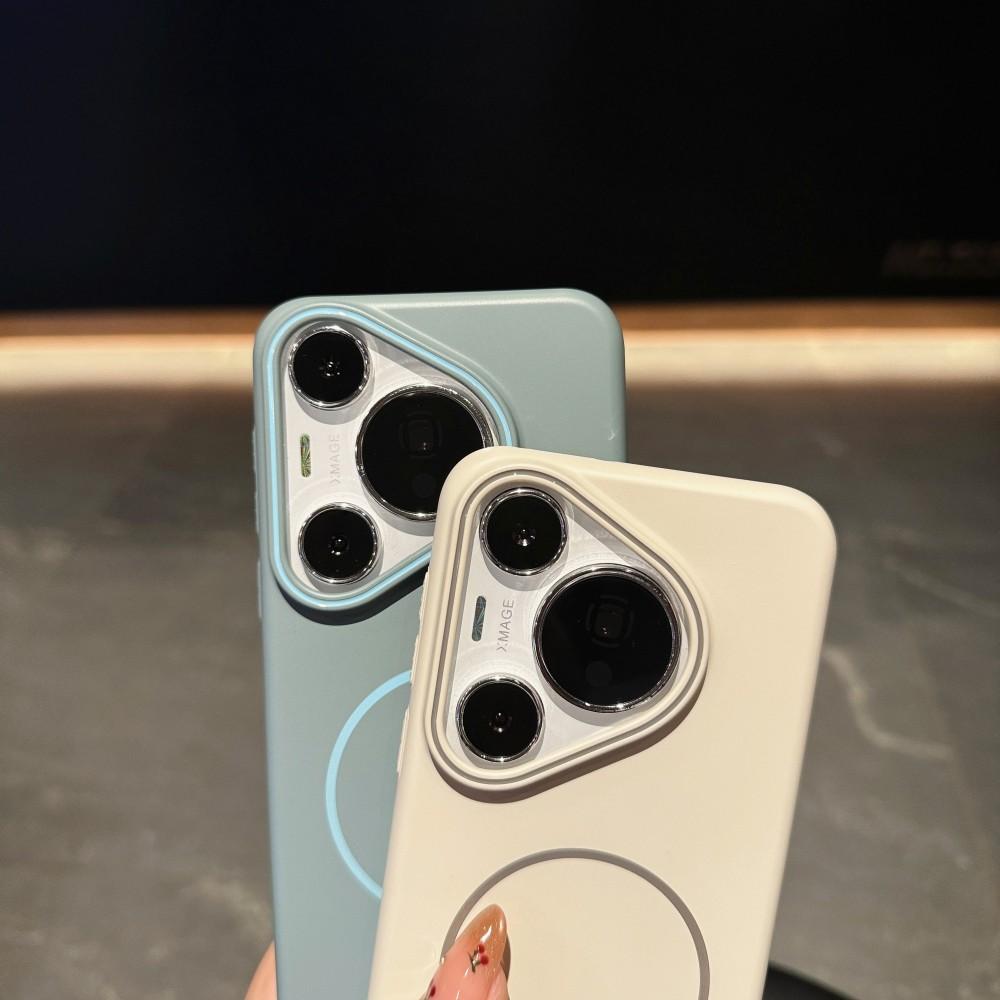 Для Huawei Pura 70 Pro Ultra Чехол Жесткий ПК Магнитный Беспроводная зарядка Защитная задняя крышка Чехол Для Huawei P70 P60 P50 P40 Pro