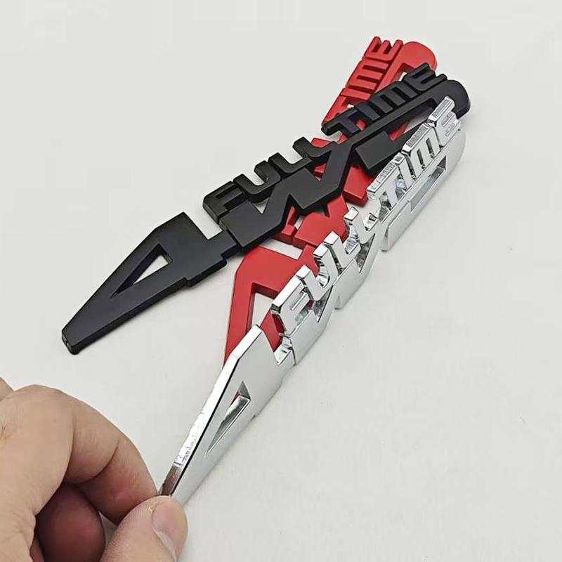 For Toyota Camry 3D Metal Car Styling Logo Full Time 4WD Badge Trunk Fender Side Stickr Emblem For Jeep Compass Grand Cherokee Toyota Accessories