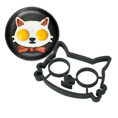 Силиконовая форма в форме кошки для самостоятельной выпечки, жарки яиц, инструментов для завтрака, омлета, кухонного инструмента ADM