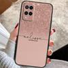 Personalised Initials Custom Glitter Case For OPPO A72 A52 A54S A57S A17 A77 A74 A94 A5 A9 A53 A15 A16 A76 A96 A18 A58 A78 A98