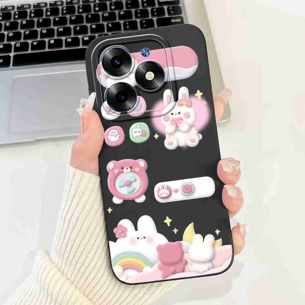 Silicone Casing For Tecno Spark Go 2024 BG6 Cases Soft Shell New Fashion Animal Phone Cover For Tecno SparkGo 2024 Bumper