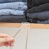 2/4/6Pcs Clear Acrylic Shelf Dividers Organizer Shoes Clothes Purses Blankets Closet Separators for Bedroom