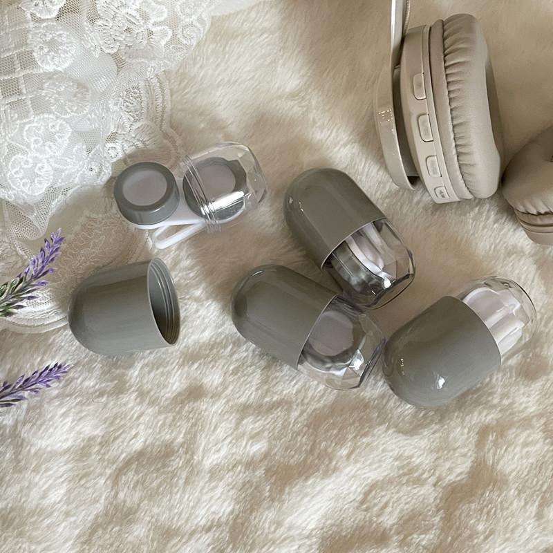 1 шт. Контейнер для контактных линз конфетного цвета, однотонный портативный футляр для контактных линз с пинцетом и присоской, набор для дорожного набора, держатель