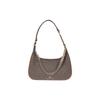 Женская сумка через плечо Michael Kors Piper с металлическим логотипом, декоративной цепочкой и застежкой-молнией, коричневая 32F2GP1C1B252