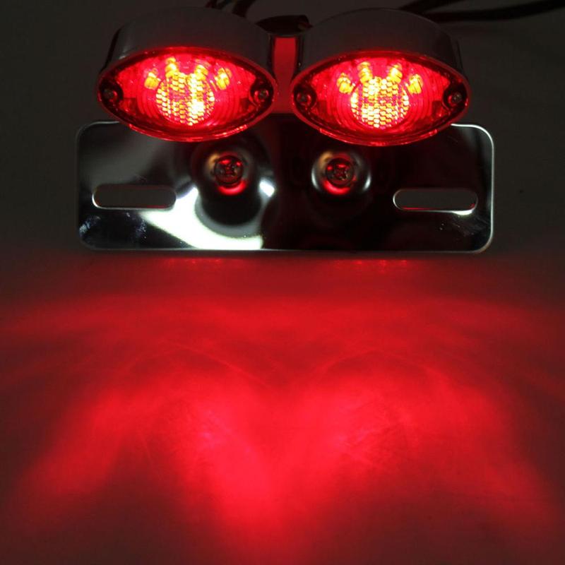 Motorcycle Tail Rear Light LED Brake Plate Taillight Turn Signals Cafe Racer Accessories Modified Parts Moto Custom