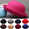 Мода Не деформируется Винтажный Федора Берет Мягкая Котелок Шапка Бини Фетровая Шляпа
