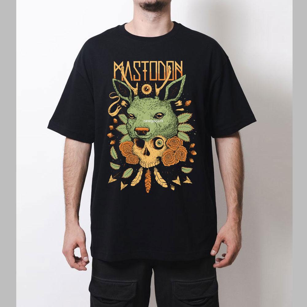 Vintage Mastodons Heavy Metal Band T SHIRT Short Sleeve Unisex TShirt Concert TShirt Short Sleeve Men Women Summer Cotton Tee