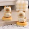 Exquisite Kitty Rotating Figurine Multicolor Table Ornament Cute Siamese Cat Statue  Car Ornaments