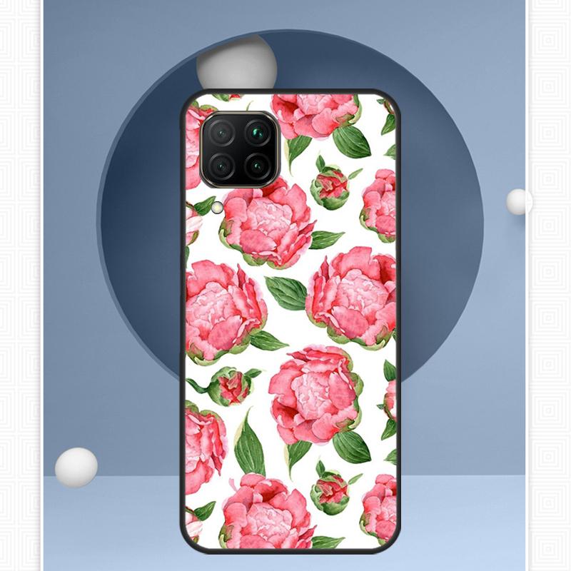 Пионы Красивый Цветок Для Huawei Nova Y72 Y90 Y61 Y91 Y60 Y70 12s 12i 11i 8i 9 10 SE P20 P40 Lite P60 P30 Pro Чехол