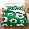Комплект постельного белья из трех предметов серии «Футбол» с 3D цифровой печатью, комплект из двух предметов
