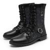 Ретро британский стиль мужские ботинки осень зима модные кожаные ботинки высокие черные ковбойские ботинки мужские ботильоны мотоциклетные