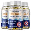 High-concentration Omega-3 fish oil capsules, containing EPA and DHA, support joint health and immune health, suitable for adults.