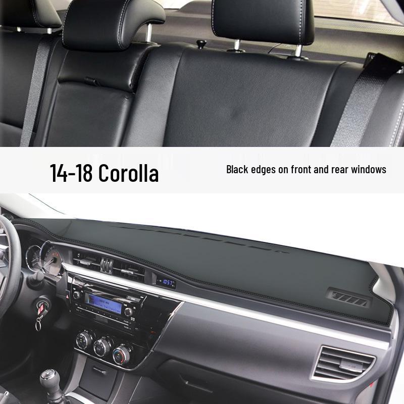 Коврик-тент на приборную панель и центральную консоль Toyota Corolla - Совместим с 25 моделями, Защита от солнца для салона, двойной двигатель E+